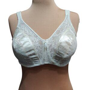 Wacoal 36DDD Underwire Lace Bra Vintage Ivory Full Coverage Minimizer Underwire